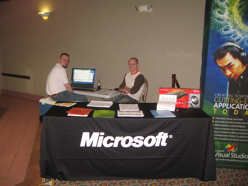 The Microsoft Booth, with Mike Eaton and Jeremy Adams