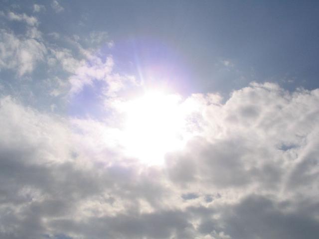 In the clouds...