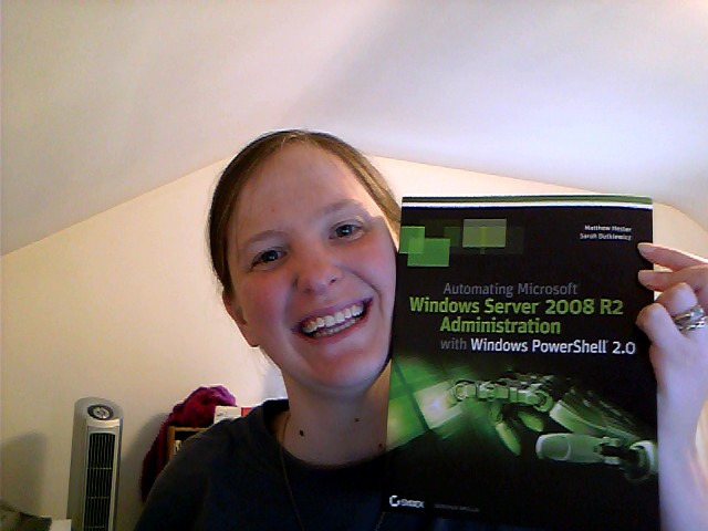 Sarah and her book!!!