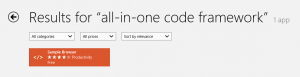 OneCodeFrameworkWindowsStore